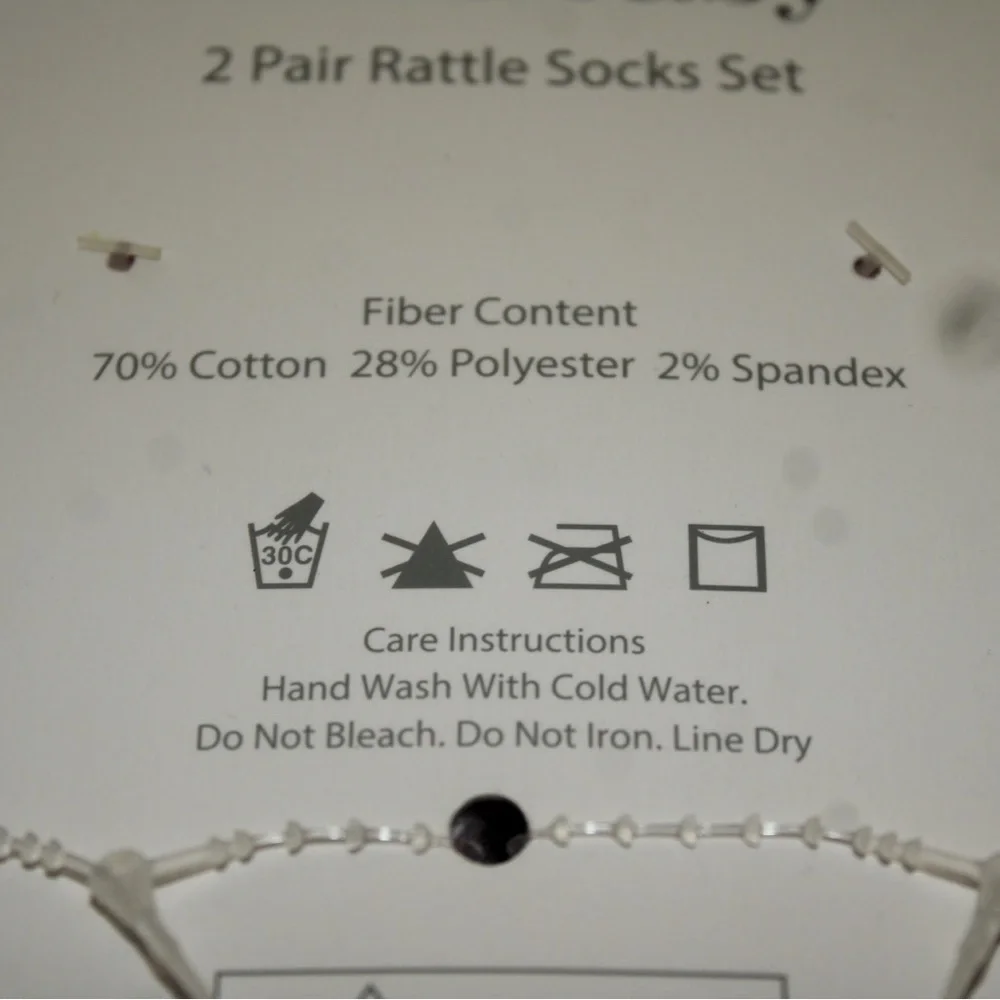 Koalababy 2 Pair Rattle Socks Set 0-12M I Love Mom & Dad NEW